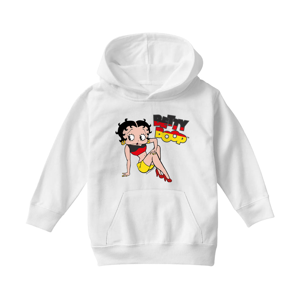 Betty Boop German Flag Clothing Kids Hooded Sweatshirt