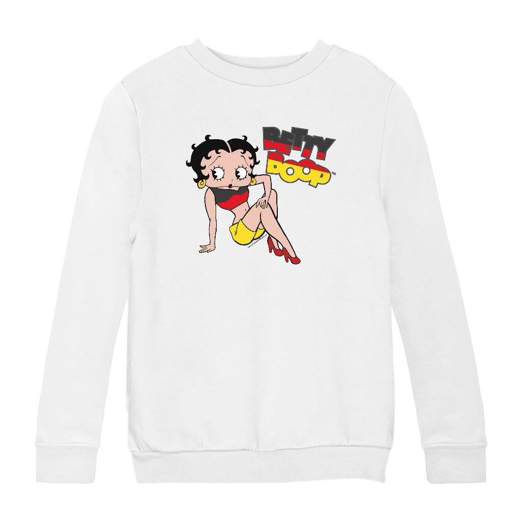 Betty Boop German Flag Clothing Kids Sweatshirt