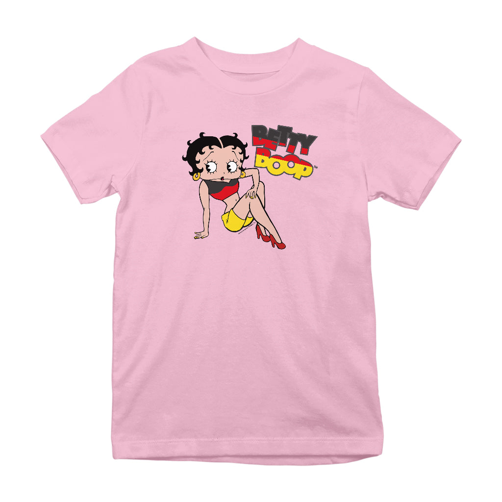 Betty Boop German Flag Clothing Kids T-Shirt