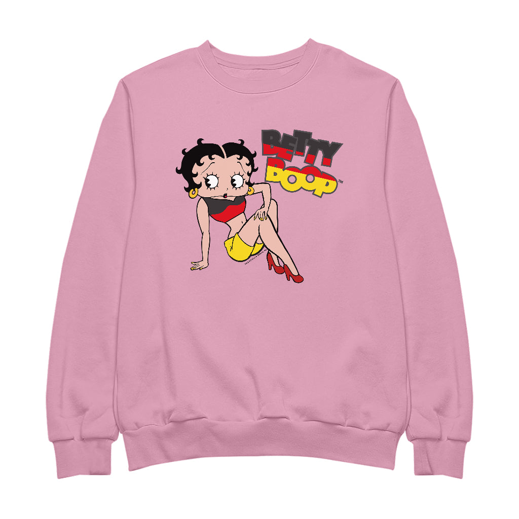Betty Boop German Flag Clothing Women's Sweatshirt