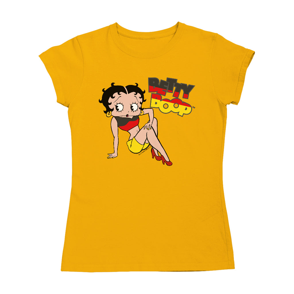 Betty Boop German Flag Clothing Women's T-Shirt