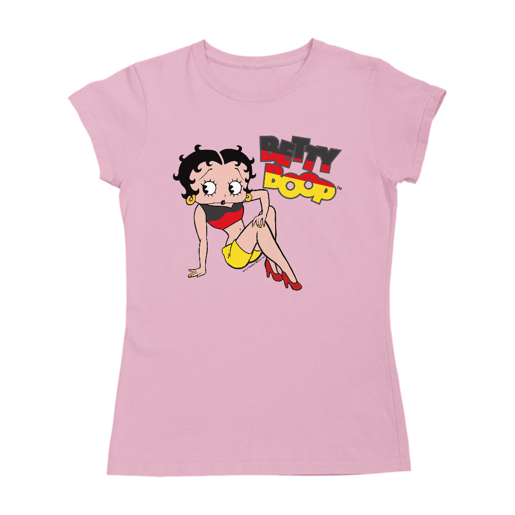 Betty Boop German Flag Clothing Women's T-Shirt