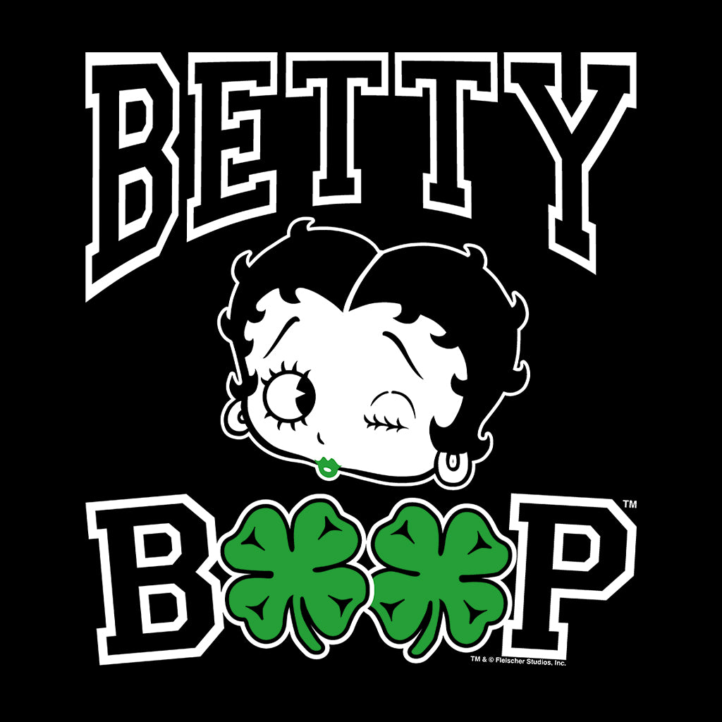 Betty Boop Four Leaf Clovers St Patrick's Day Men's Sweatshirt