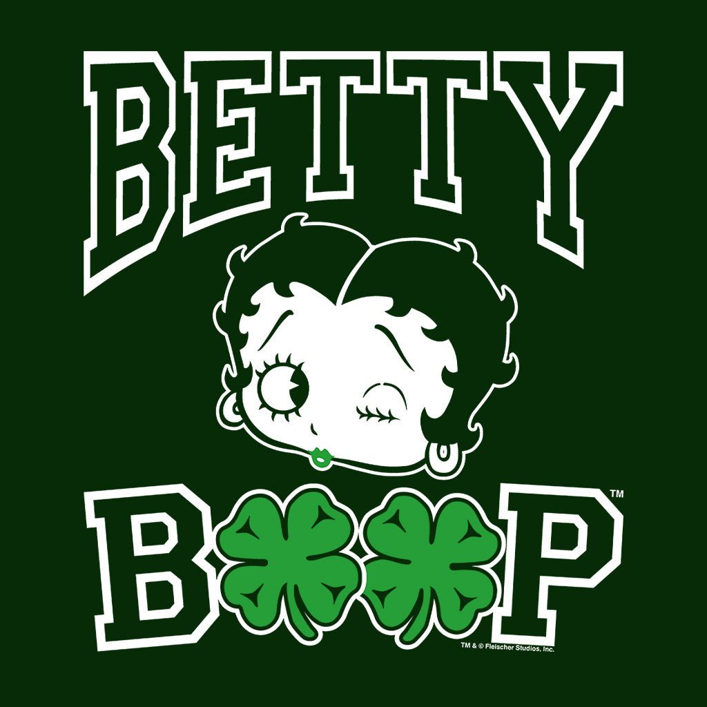 Betty Boop Four Leaf Clovers St Patrick's Day Women's Sweatshirt