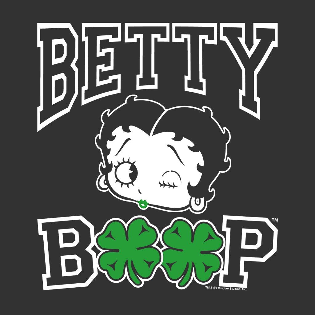 Betty Boop Four Leaf Clovers St Patrick's Day Women's Sweatshirt