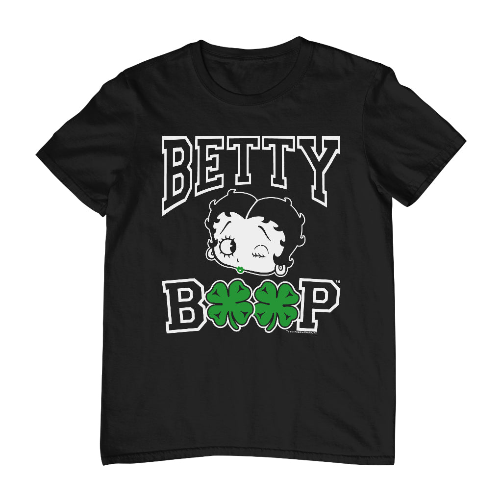 Betty Boop Four Leaf Clovers St Patrick's Day Men's T-Shirt