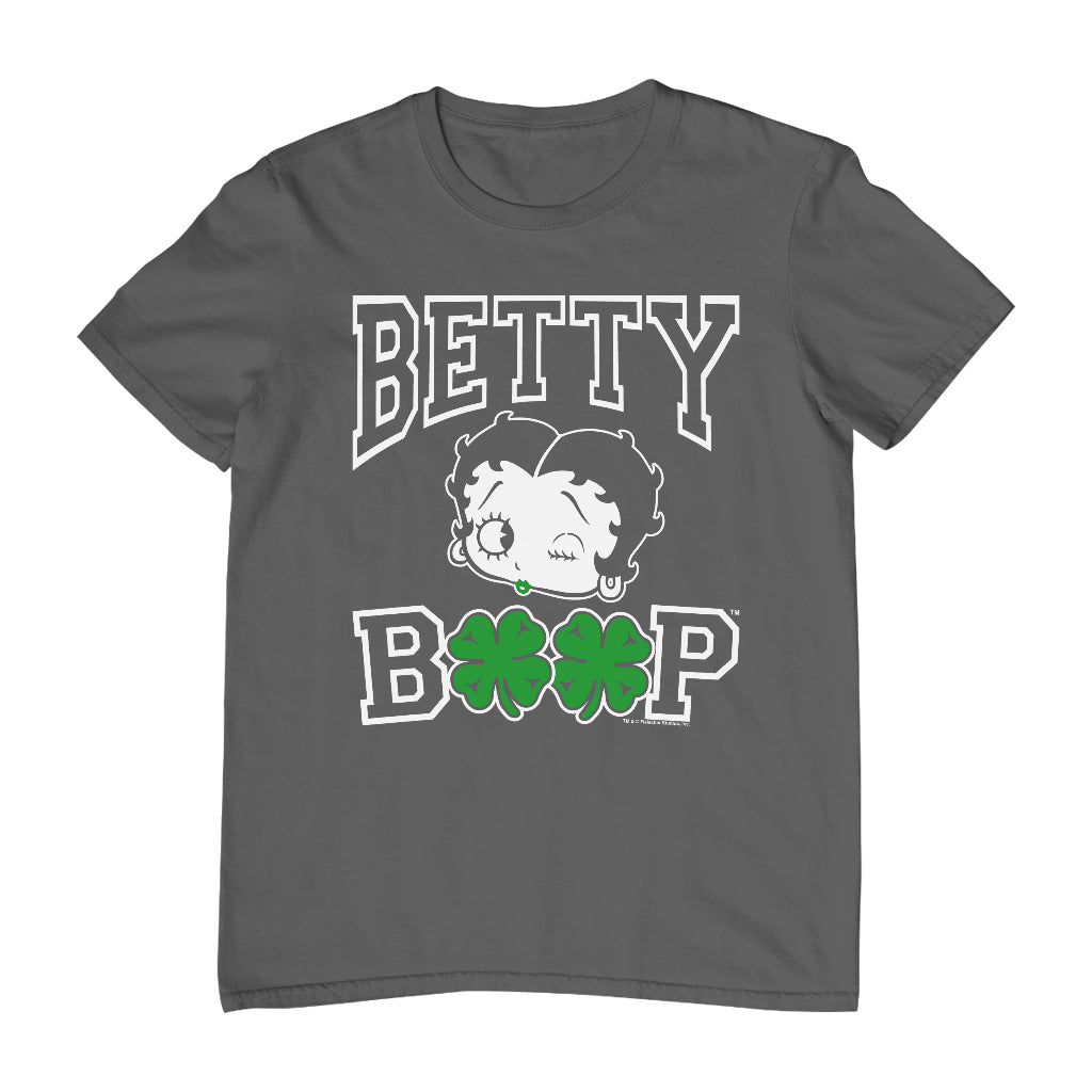 Betty Boop Four Leaf Clovers St Patrick's Day Men's T-Shirt