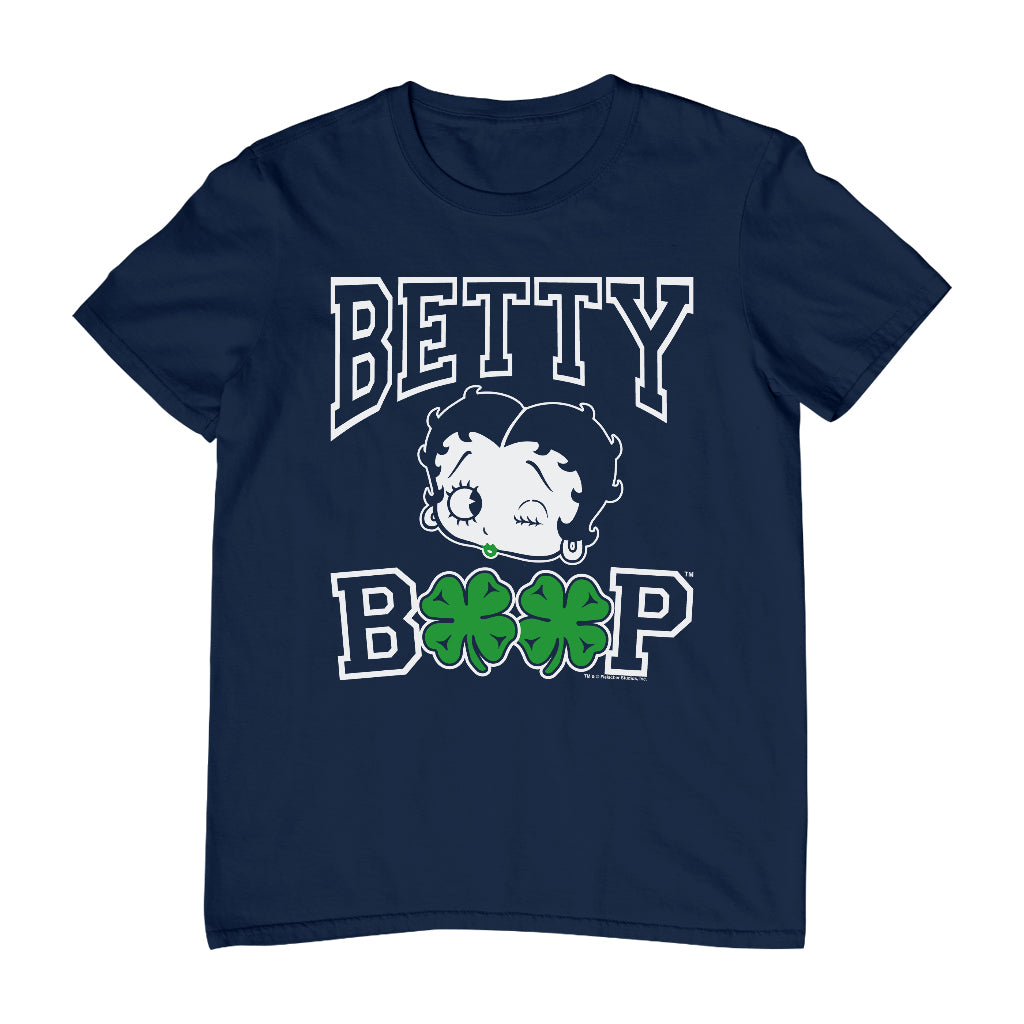 Betty Boop Four Leaf Clovers St Patrick's Day Men's T-Shirt