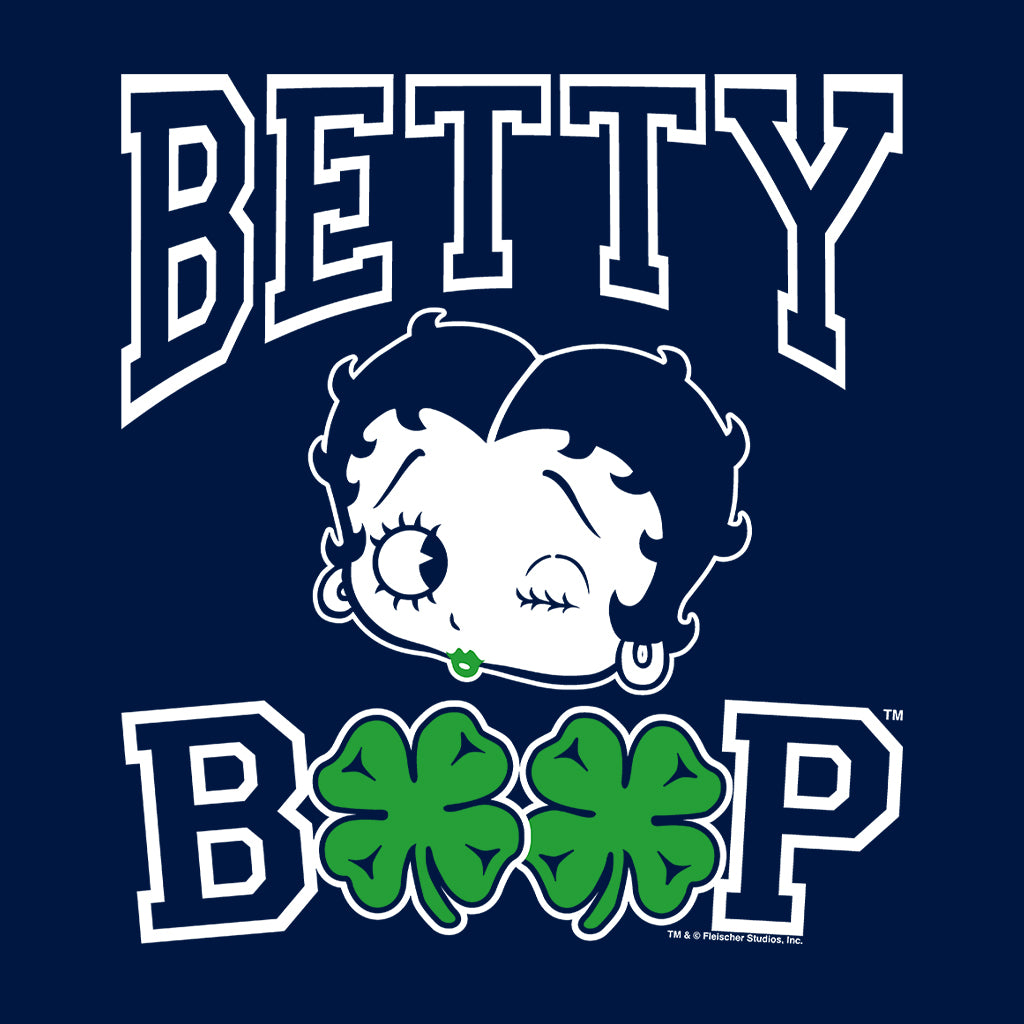 Betty Boop Four Leaf Clovers St Patrick's Day Women's Sweatshirt