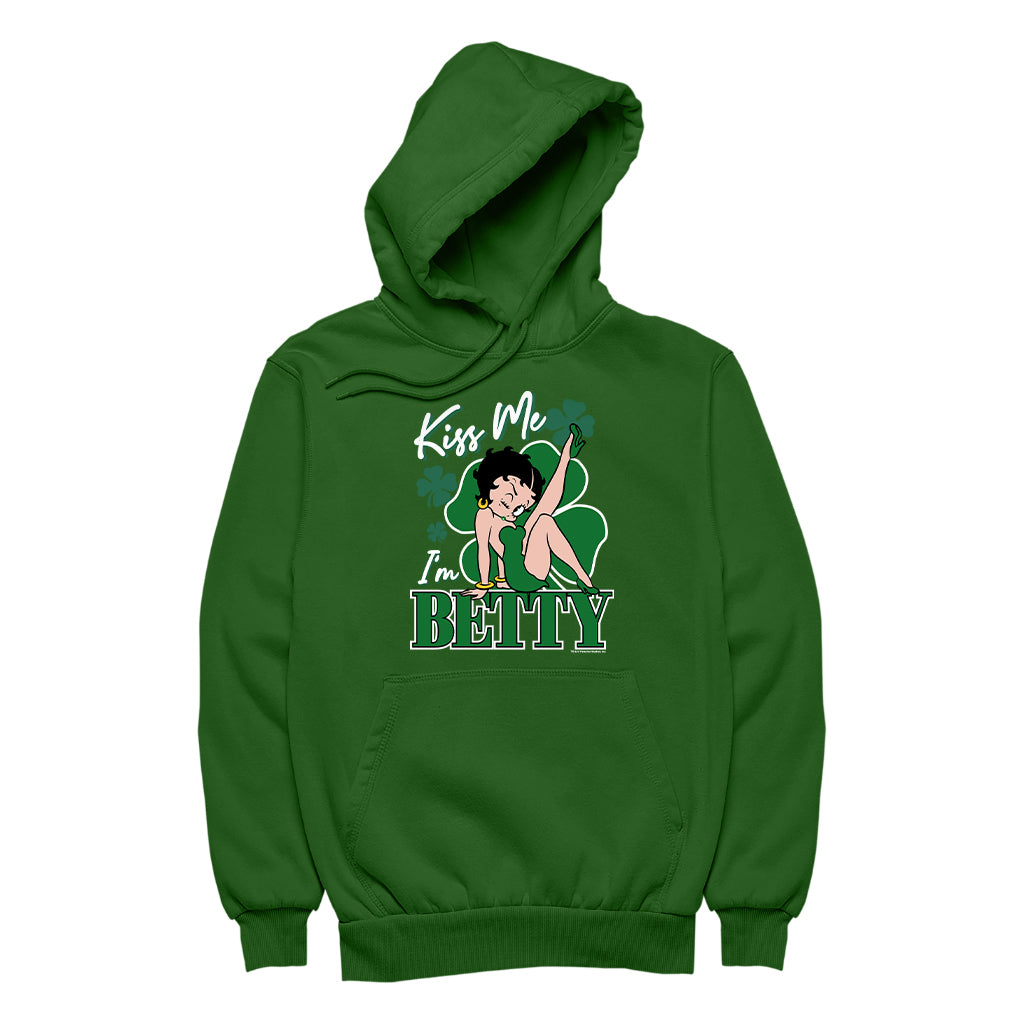 Kiss Me I'm Betty St Patrick's Day Men's Hooded Sweatshirt