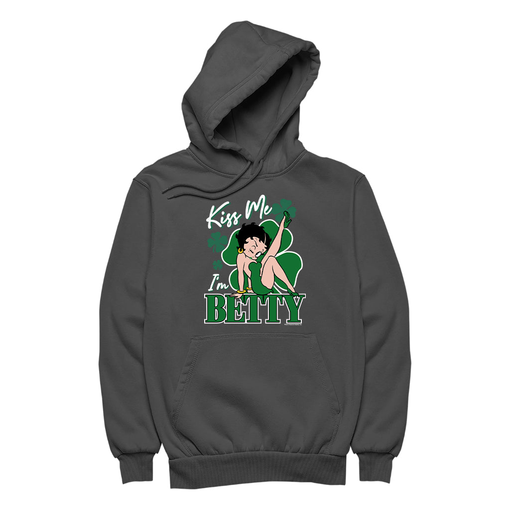 Kiss Me I'm Betty St Patrick's Day Men's Hooded Sweatshirt