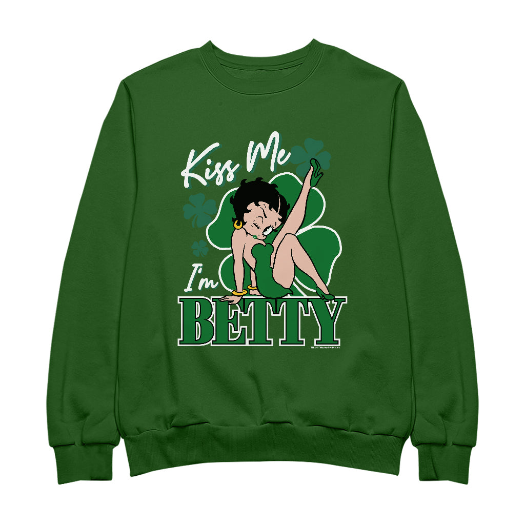 Kiss Me I'm Betty St Patrick's Day Women's Sweatshirt