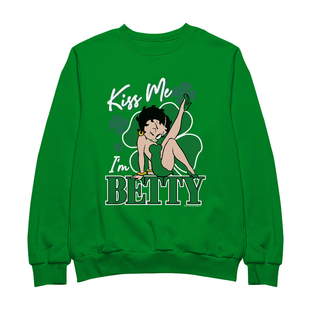 Kiss Me I'm Betty St Patrick's Day Women's Sweatshirt