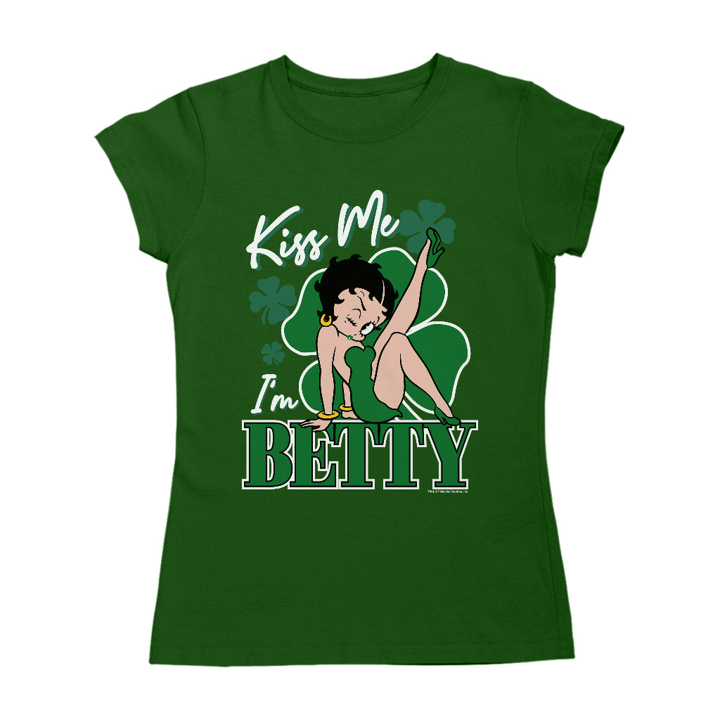 Kiss Me I'm Betty St Patrick's Day Women's T-Shirt