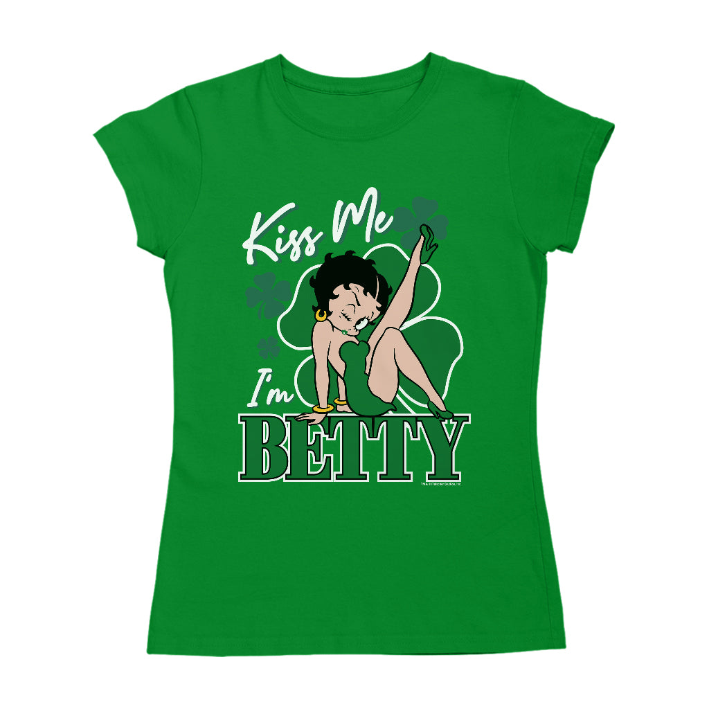Kiss Me I'm Betty St Patrick's Day Women's T-Shirt