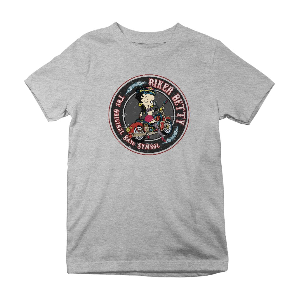 Betty Boop Biker Betty Kids T-Shirt-Betty Boop Shop