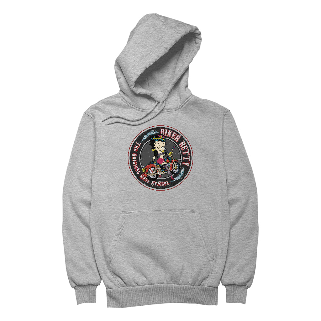 Betty Boop Biker Betty Men's Hooded Sweatshirt-Betty Boop Shop
