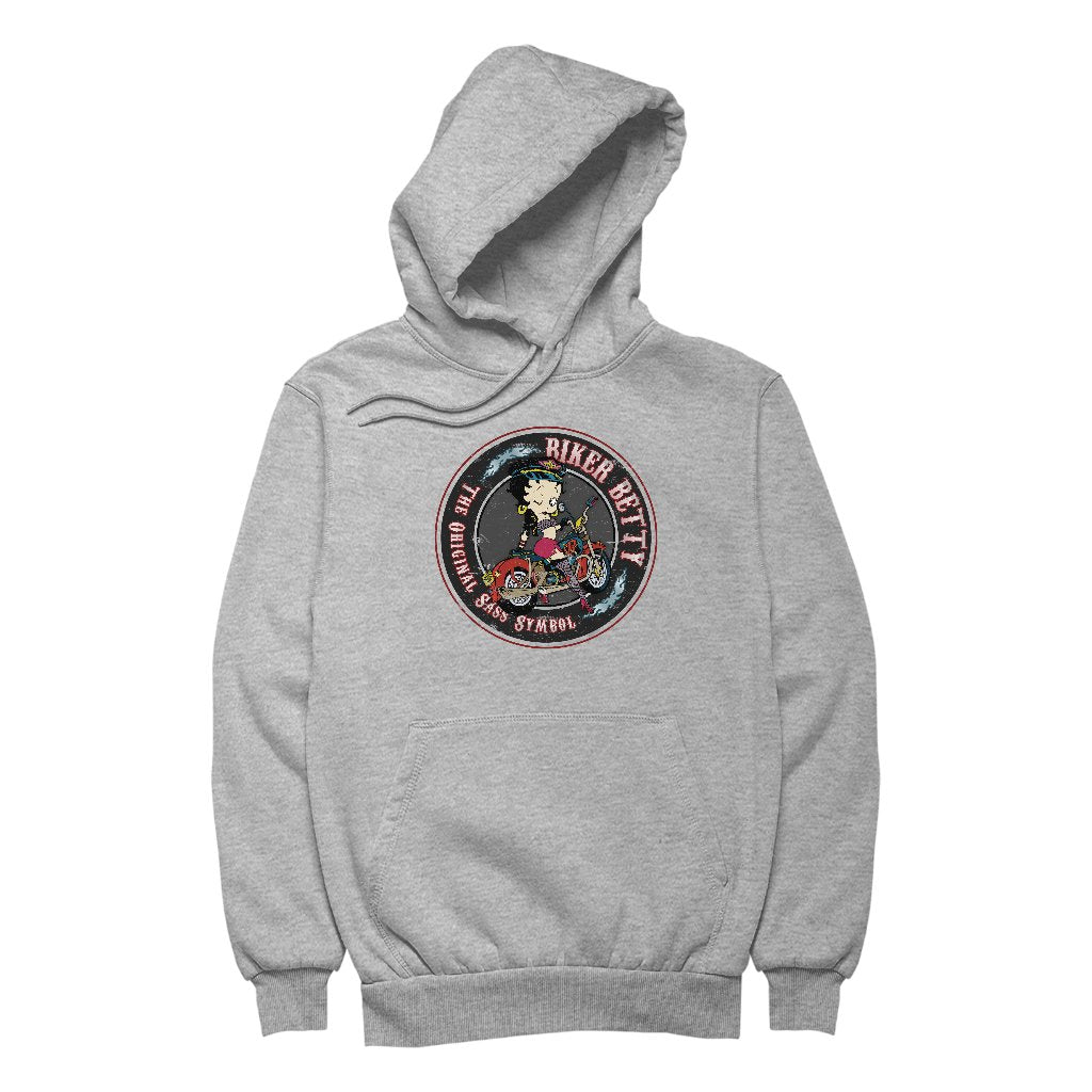 Betty Boop Biker Betty Women's Hooded Sweatshirt-Betty Boop Shop