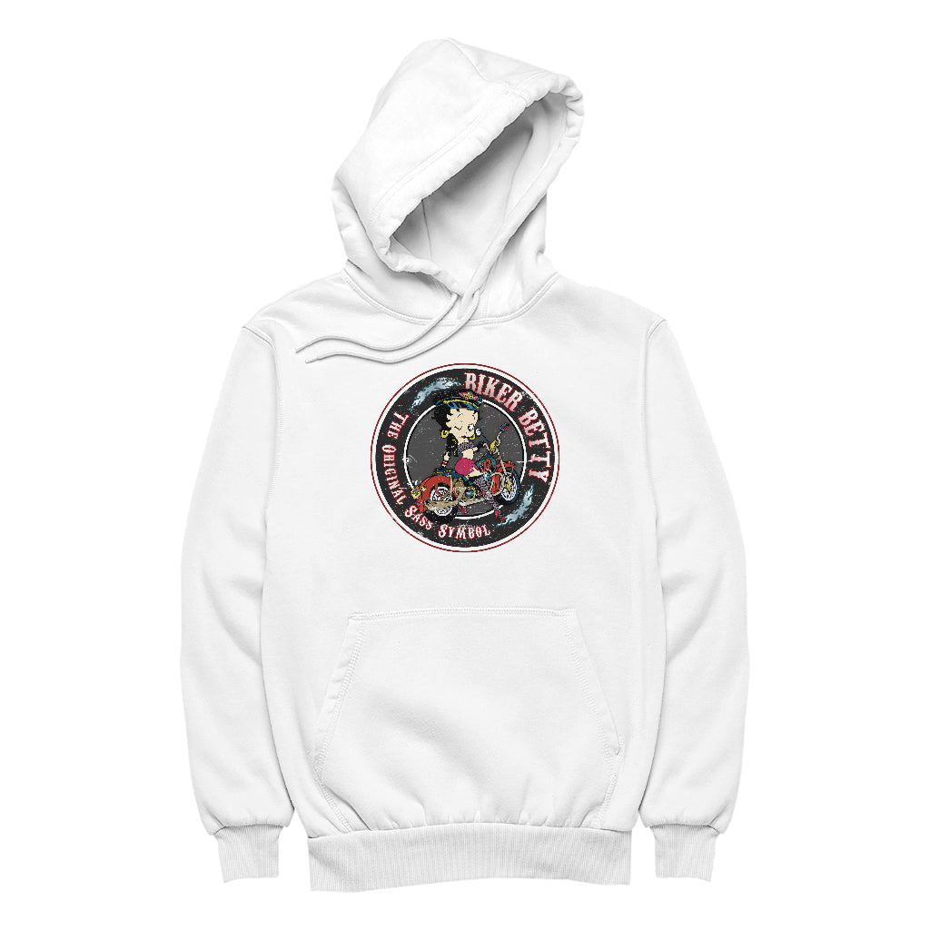 Betty Boop Biker Betty Men's Hooded Sweatshirt-Betty Boop Shop