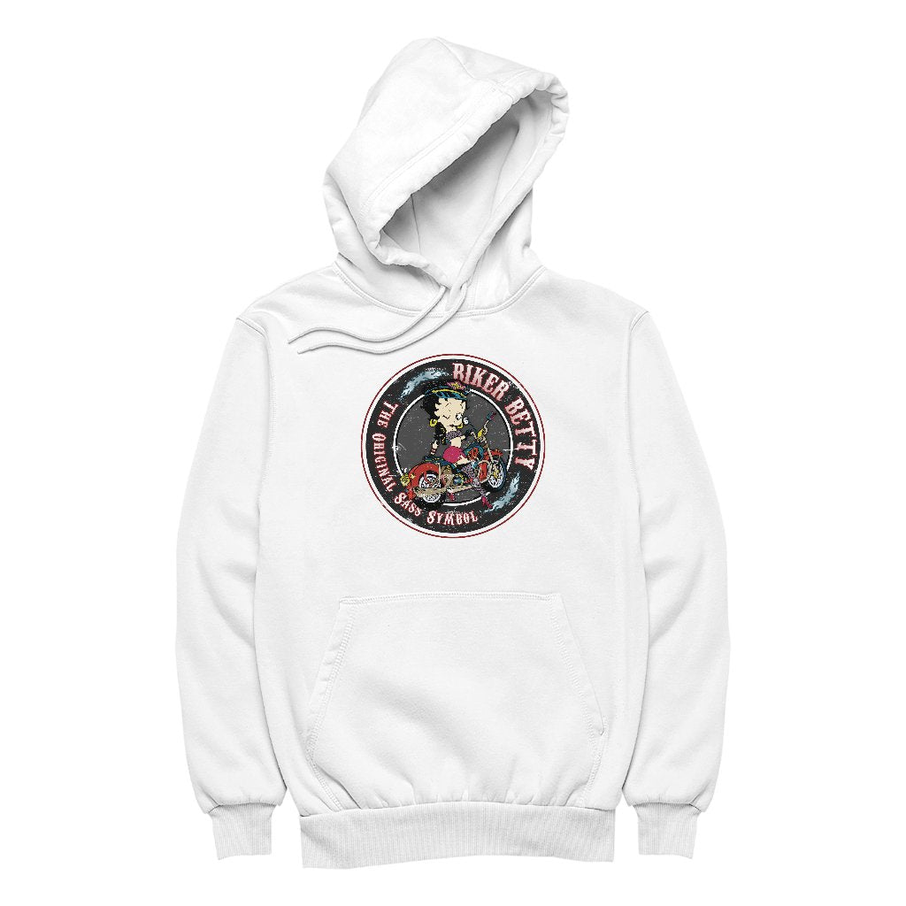 Betty Boop Biker Betty Women's Hooded Sweatshirt-Betty Boop Shop