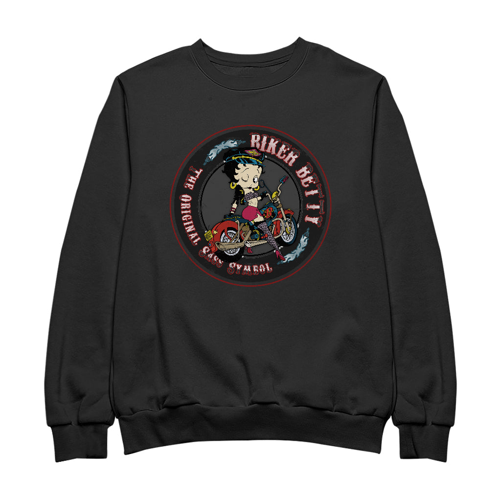 Betty Boop Biker Betty Men's Sweatshirt-Betty Boop Shop