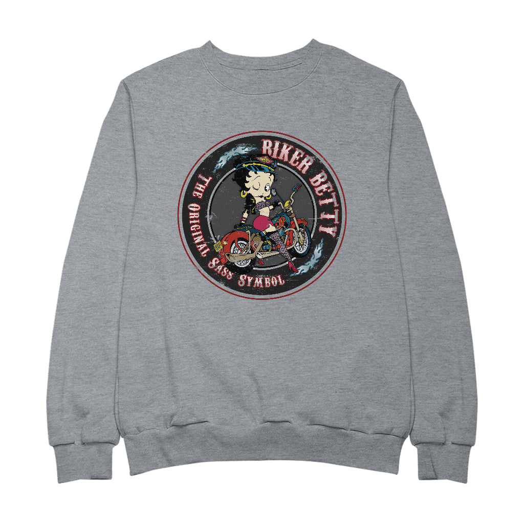 Betty Boop Biker Betty Men's Sweatshirt-Betty Boop Shop
