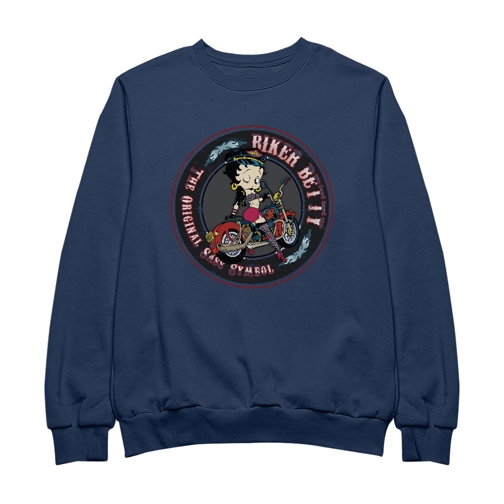 Betty Boop Biker Betty Men's Sweatshirt-Betty Boop Shop