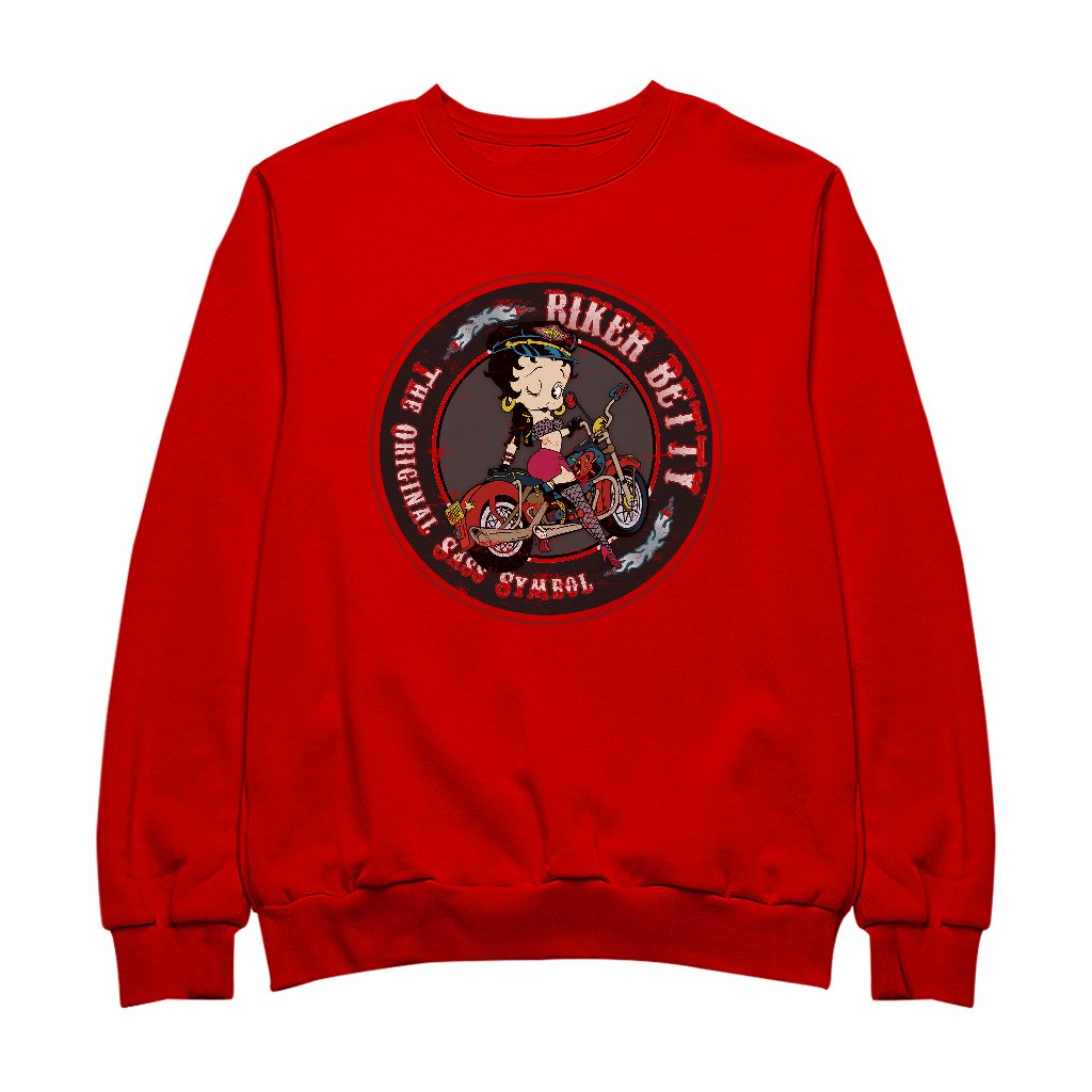 Betty Boop Biker Betty Men's Sweatshirt-Betty Boop Shop