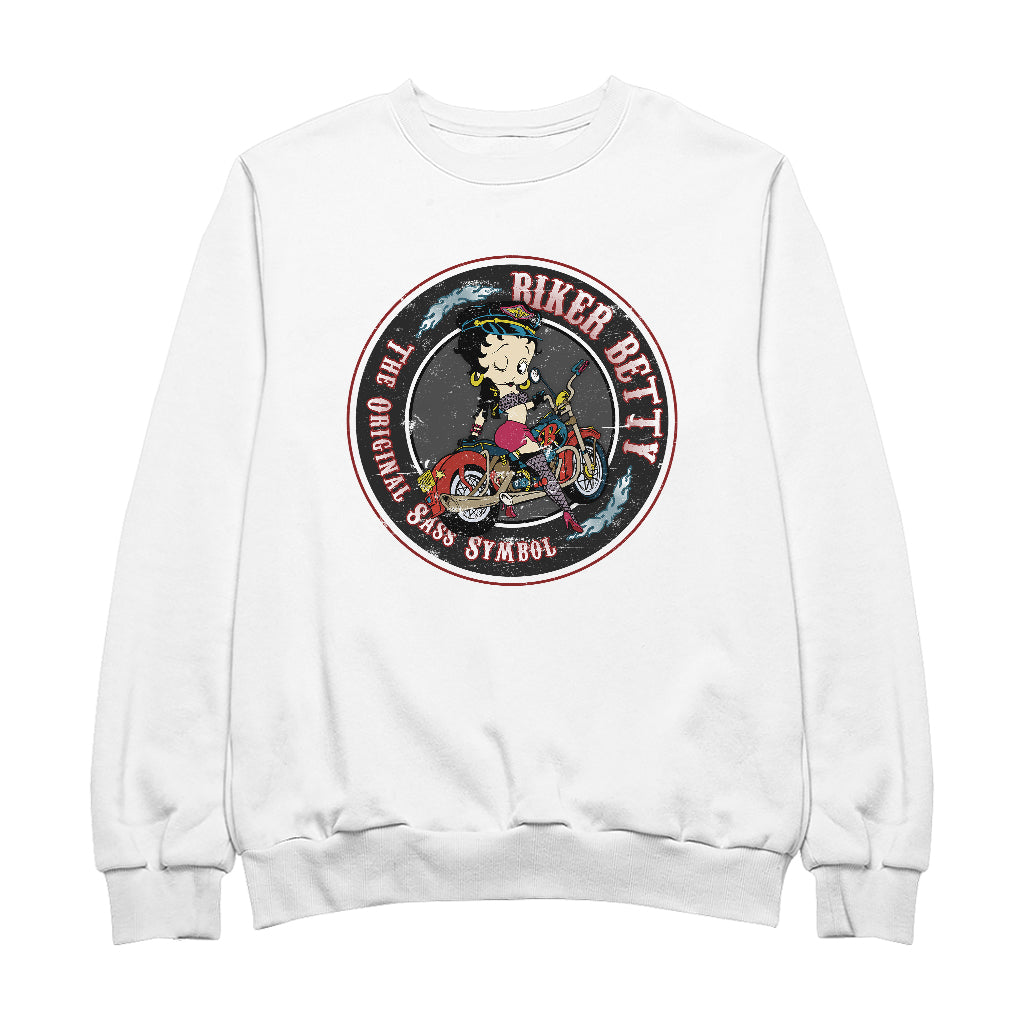 Betty Boop Biker Betty Men's Sweatshirt-Betty Boop Shop
