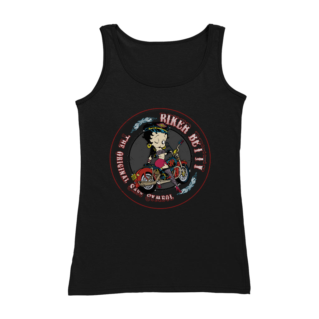 Betty Boop Biker Betty Women's Vest-Betty Boop Shop