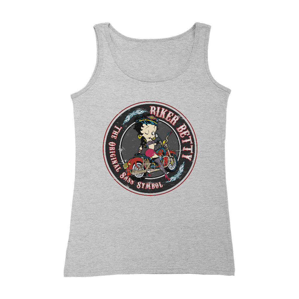 Betty Boop Biker Betty Women's Vest-Betty Boop Shop