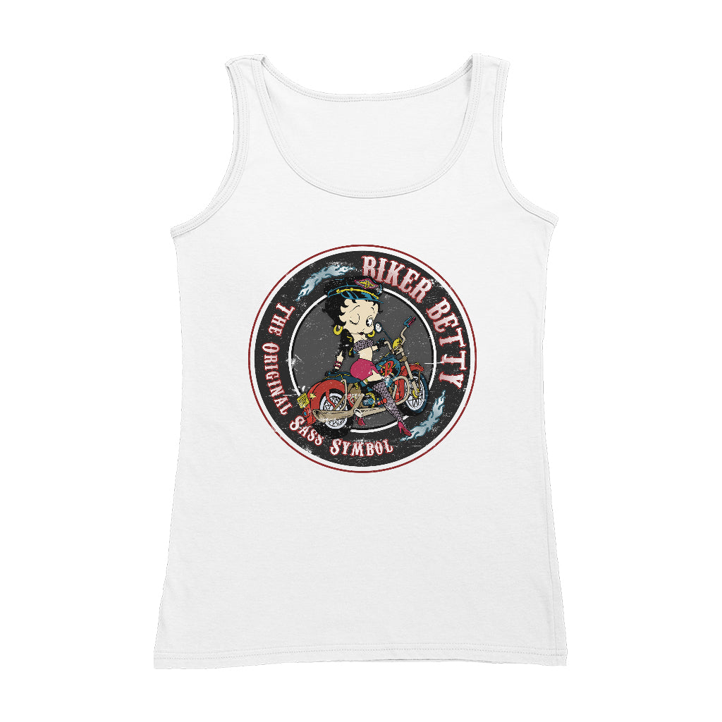 Betty Boop Biker Betty Women's Vest-Betty Boop Shop