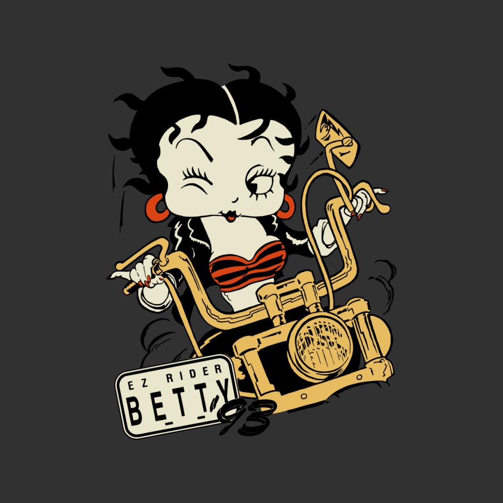 Betty Boop Ez Rider Betty Women's Hooded Sweatshirt-Betty Boop Shop