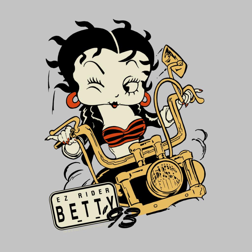 Betty Boop Ez Rider Betty A4 Print-Betty Boop Shop