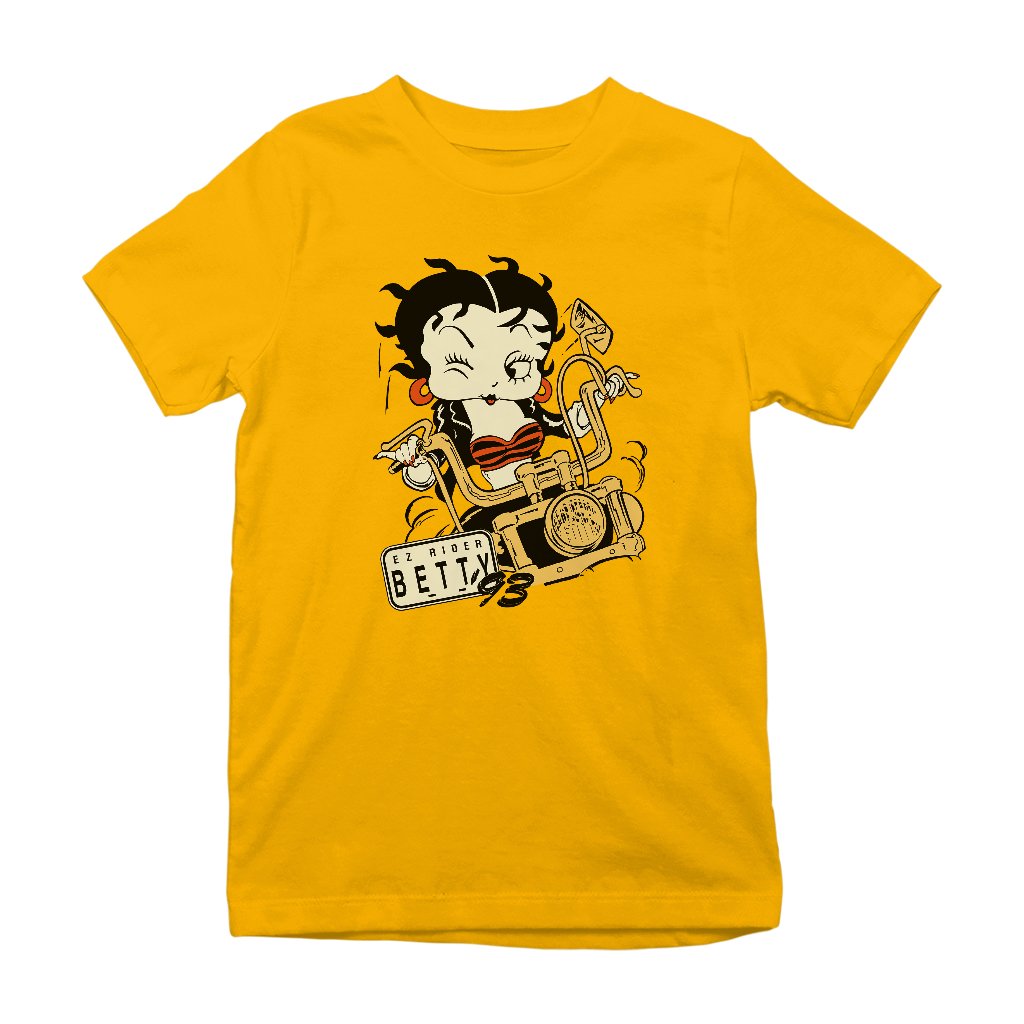 Betty Boop Ez Rider Betty Kids T-Shirt-Betty Boop Shop