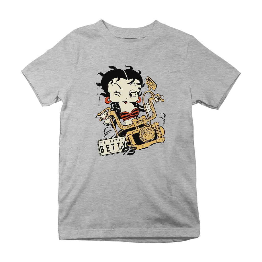 Betty Boop Ez Rider Betty Kids T-Shirt-Betty Boop Shop