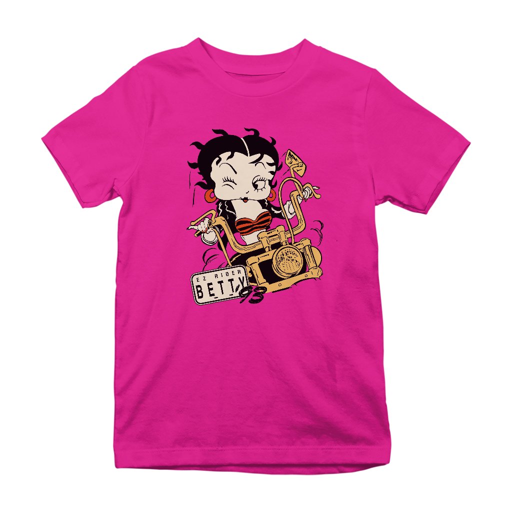 Betty Boop Ez Rider Betty Kids T-Shirt-Betty Boop Shop
