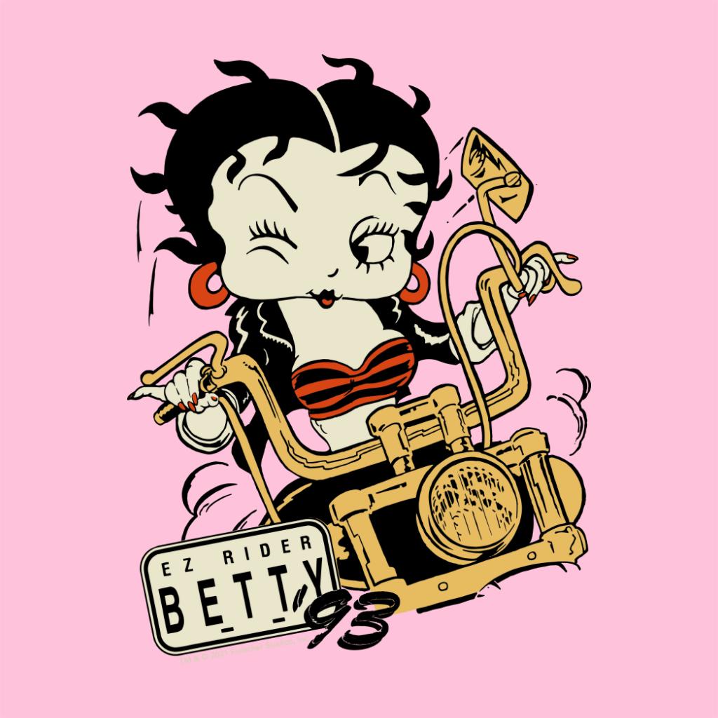 Betty Boop Ez Rider Betty A4 Print-Betty Boop Shop