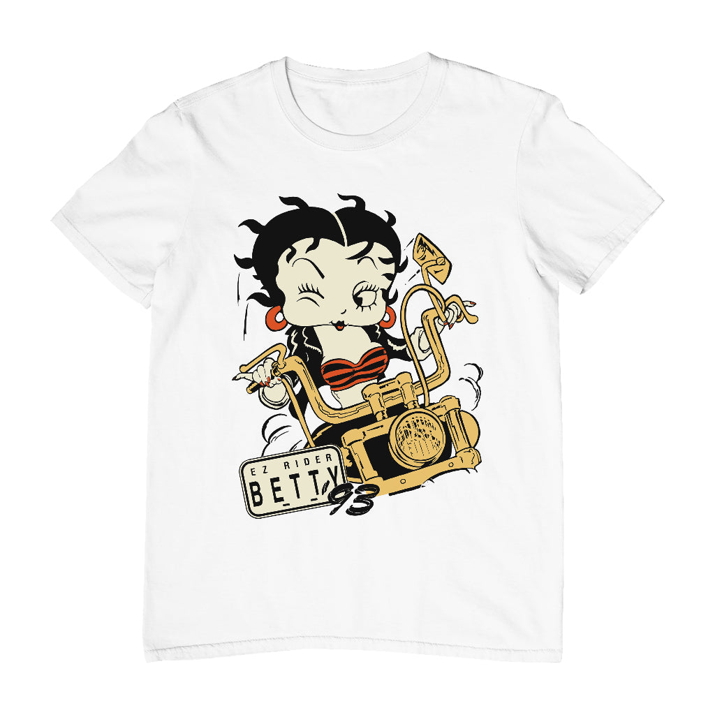 Betty Boop Ez Rider Betty Men's T-Shirt-Betty Boop Shop