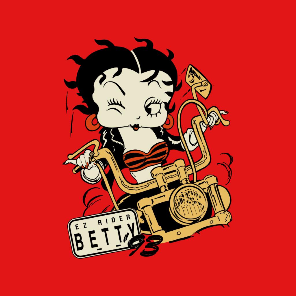 Betty Boop Ez Rider Betty Women's Hooded Sweatshirt-Betty Boop Shop