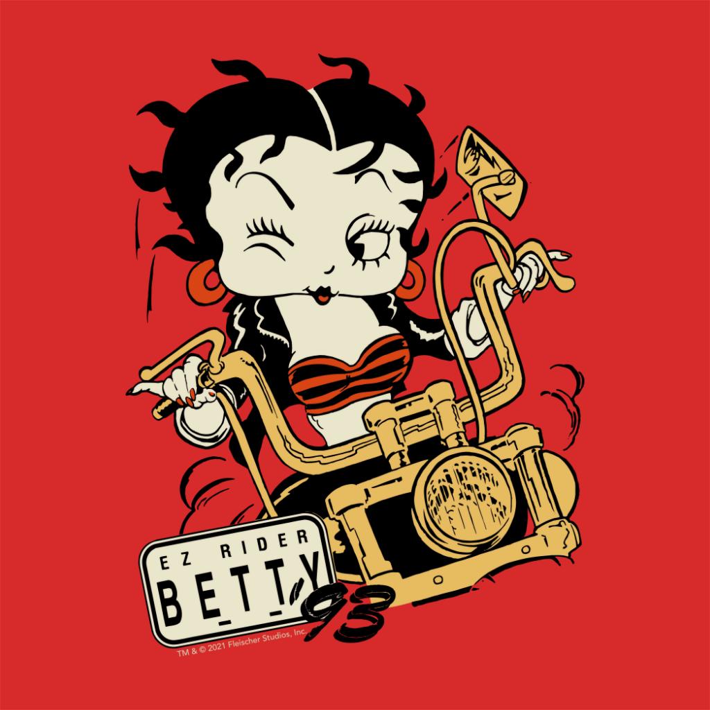 Betty Boop Ez Rider Betty A4 Print-Betty Boop Shop