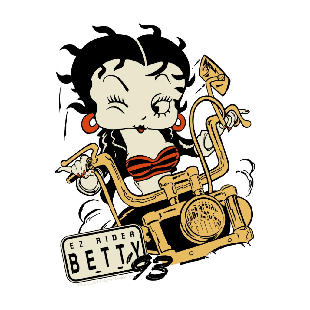Betty Boop Ez Rider Betty A4 Print-Betty Boop Shop