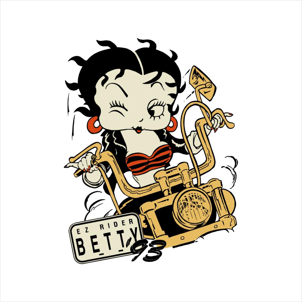 Betty Boop Ez Rider Betty Women's Hooded Sweatshirt-Betty Boop Shop