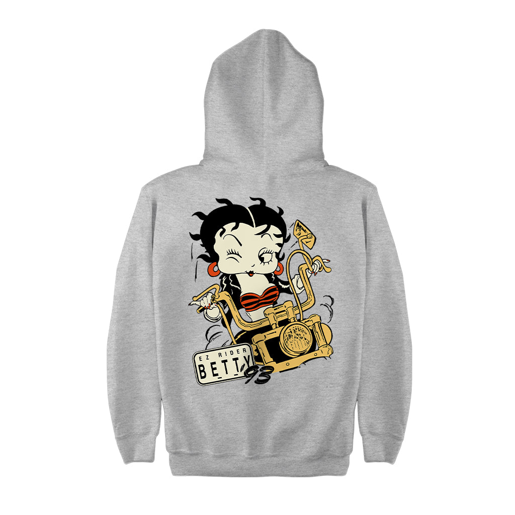 Betty Boop Ez Rider Betty Kids Hooded Sweatshirt-Betty Boop Shop