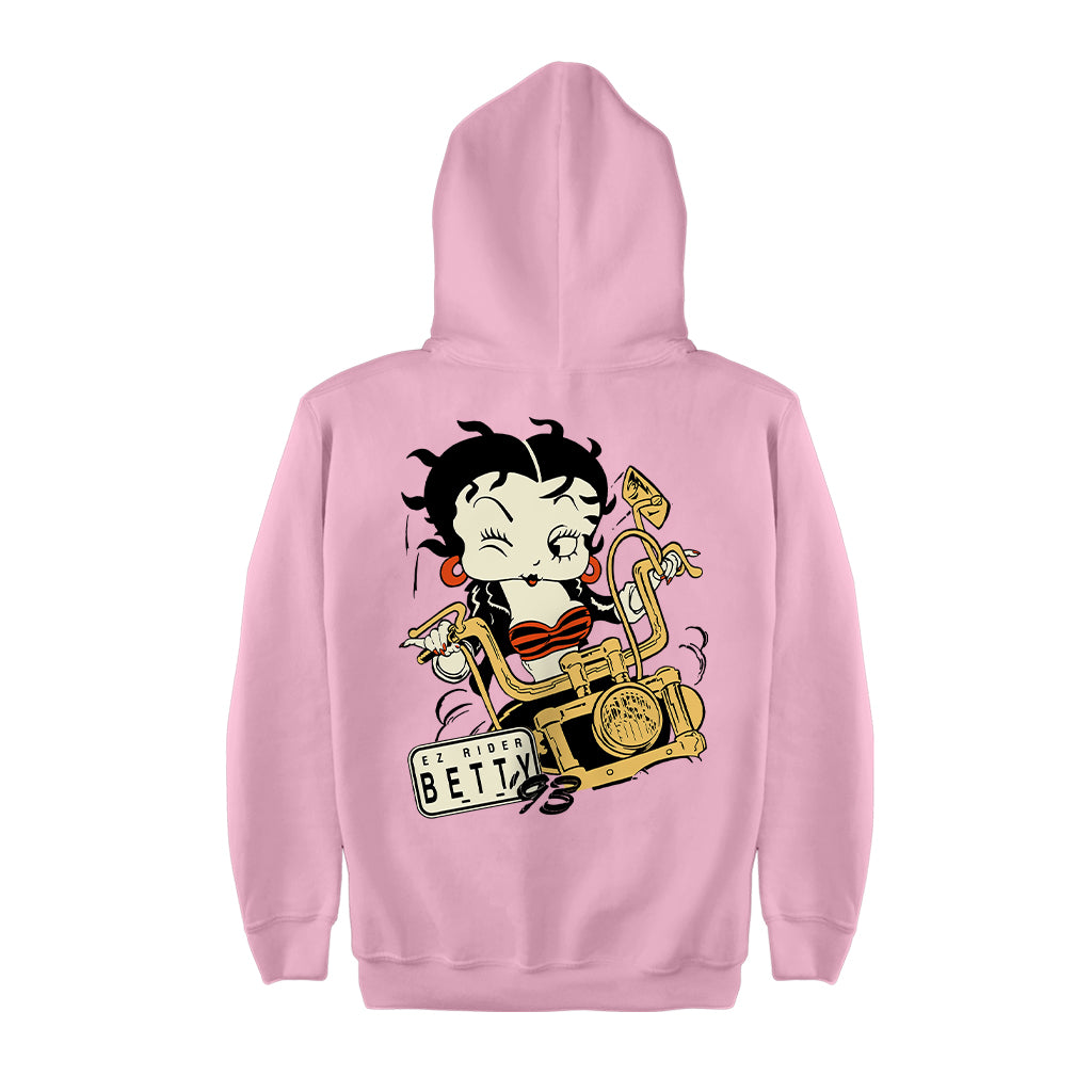 Betty Boop Ez Rider Betty Kids Hooded Sweatshirt-Betty Boop Shop