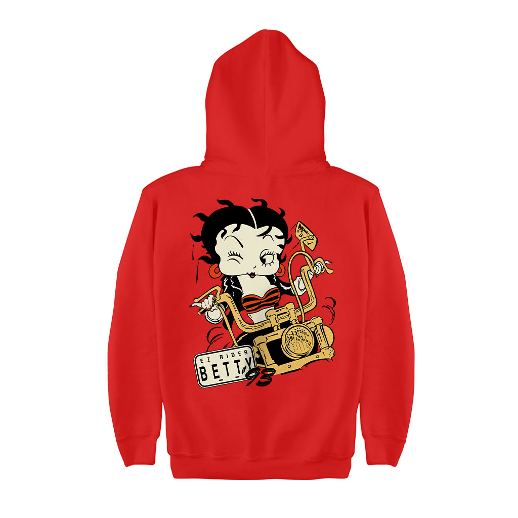 Betty Boop Ez Rider Betty Kids Hooded Sweatshirt-Betty Boop Shop