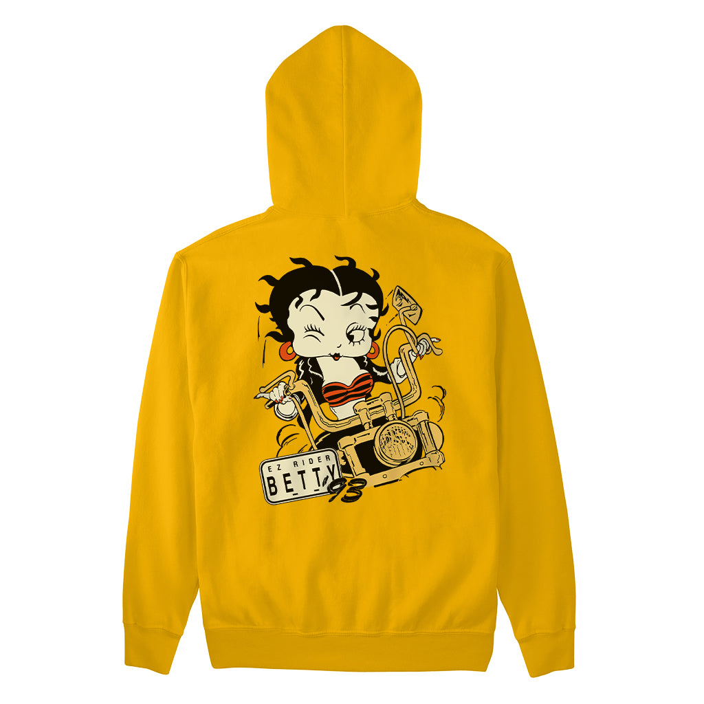 Betty Boop Ez Rider Betty Women's Hooded Sweatshirt-Betty Boop Shop