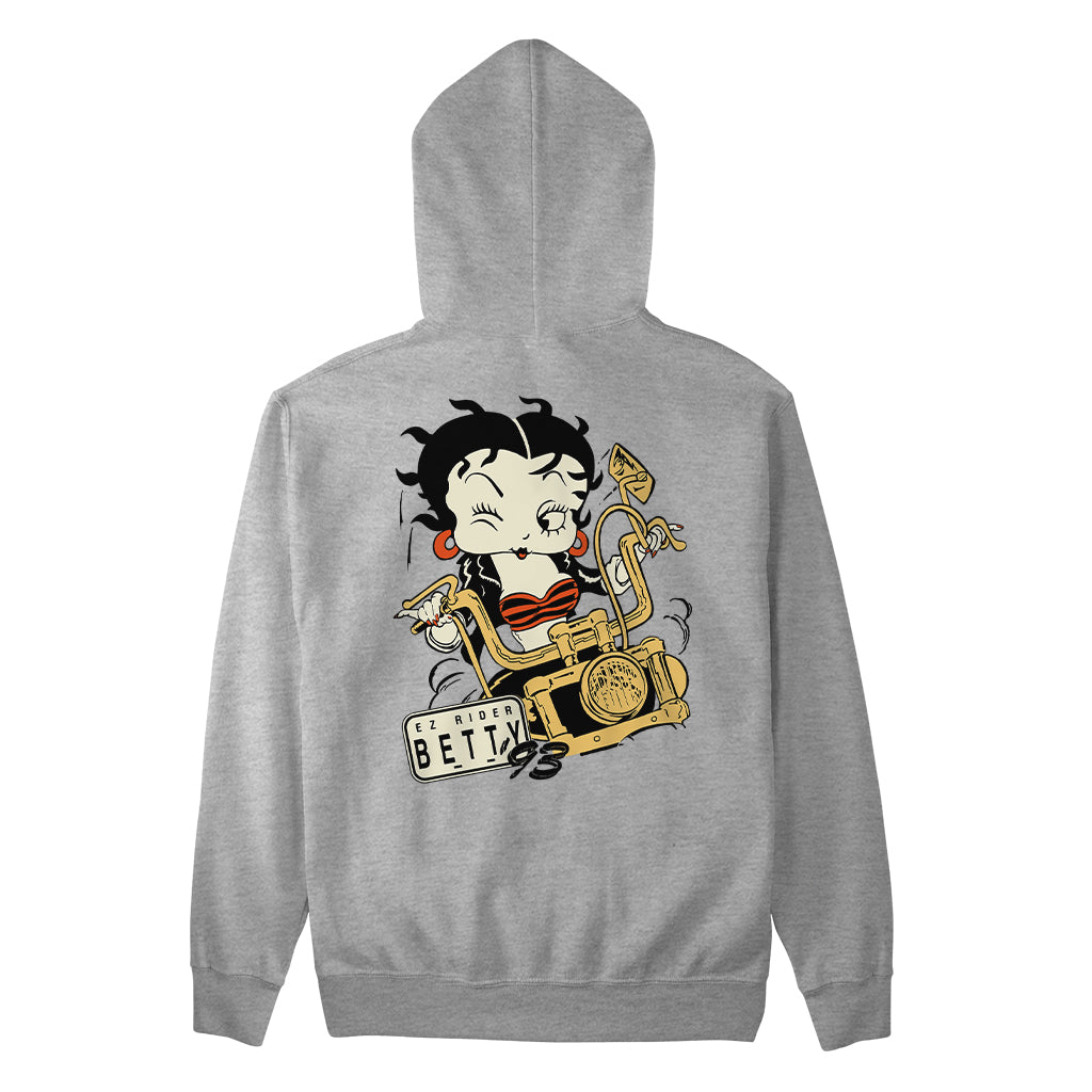 Betty Boop Ez Rider Betty Women's Hooded Sweatshirt-Betty Boop Shop