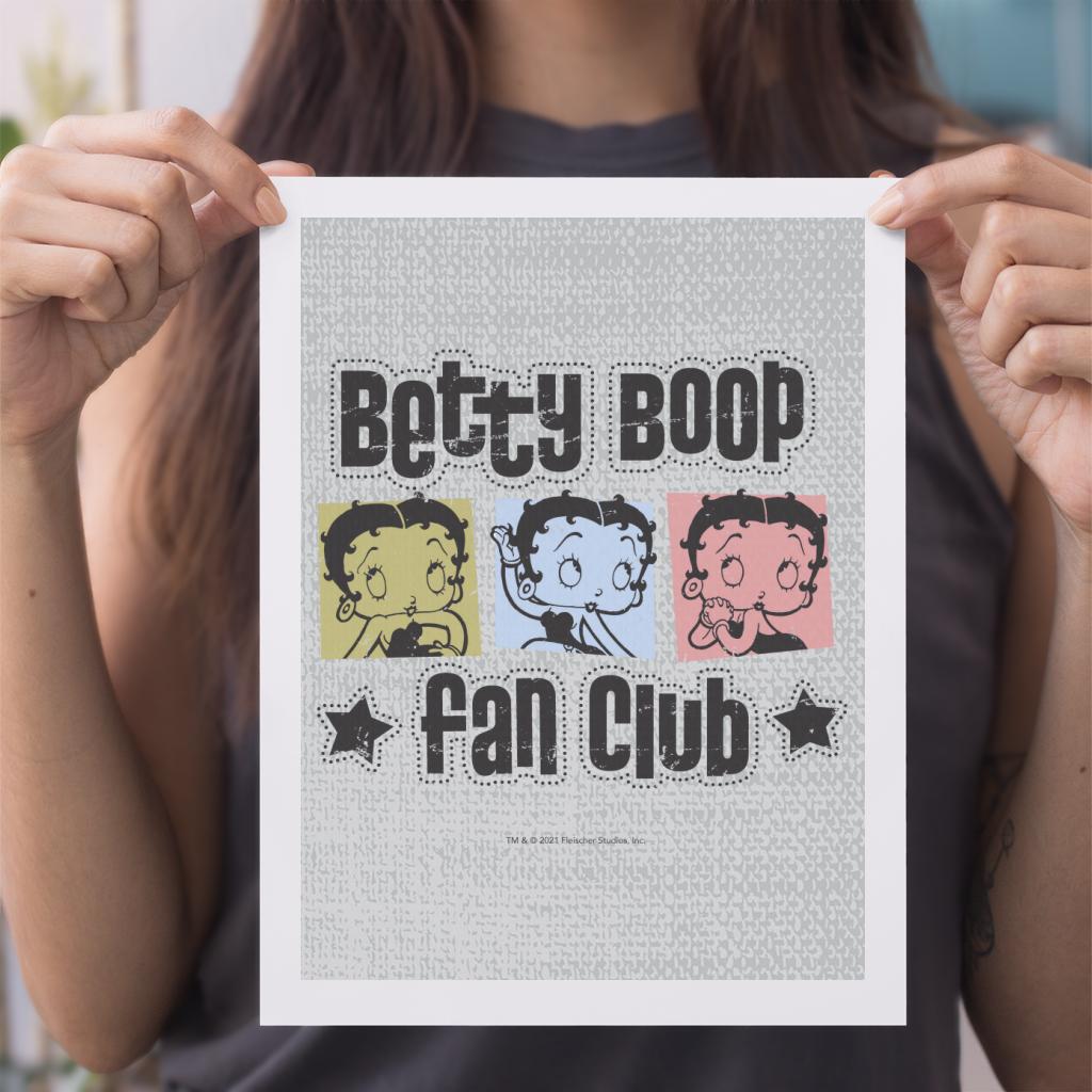 Betty Boop Fan Club A4 Print-Betty Boop Shop