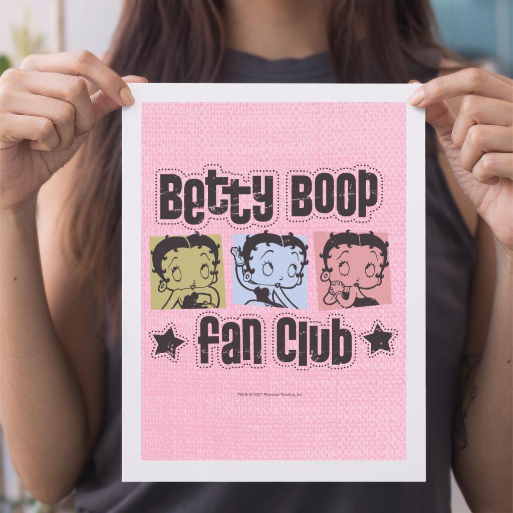 Betty Boop Fan Club A4 Print-Betty Boop Shop